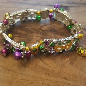 👸Mardi Gras Charm Bracelet👸